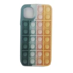 Husa de protectie push buuble pentru iPhone 11, multiclor
