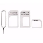 Adaptor SIM 3in1 Nano/Micro/Mini Noosy cu cheita, White/Clear