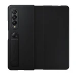 Husa de protectie Samsung Leather Flip Cover pentru Galaxy Z Fold3, BLACK