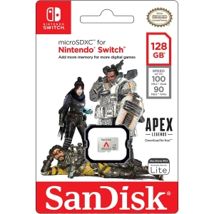 Card de memorie SanDisk microSDXC pentru Nitendo Switch, 128GB, Class 10, UHS-I, 533x, 100 MB/s, Grey