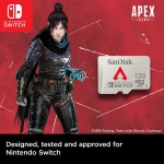 Card de memorie SanDisk microSDXC pentru Nitendo Switch, 128GB, Class 10, UHS-I, 533x, 100 MB/s, Grey