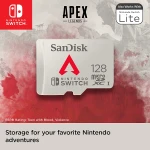 Card de memorie SanDisk microSDXC pentru Nitendo Switch, 128GB, Class 10, UHS-I, 533x, 100 MB/s, Grey