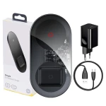 Incarcator Baseus, Simple Turbo, 2in1, Wireless, 24W, Negru