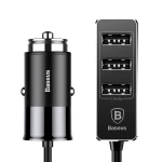 Incarcator Auto Baseus Enjoy Together 4xUSB 5.5A, CCTON-01, negru