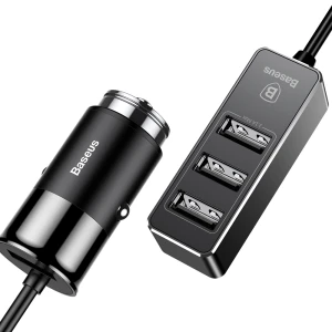 Incarcator Auto Baseus Enjoy Together 4xUSB 5.5A, CCTON-01, negru
