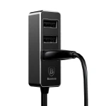 Incarcator Auto Baseus Enjoy Together 4xUSB 5.5A, CCTON-01, negru
