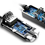 Incarcator Auto Baseus Enjoy Together 4xUSB 5.5A, CCTON-01, negru