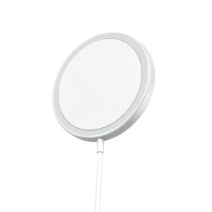 Incarcator wireless rapid Magsafe 15W, pentru iPhone 12, iPhone 12 mini si iPhone 12 Pro si alte telefoane Alb