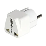 Adaptor priza UK / USA la Europa 10A, alb