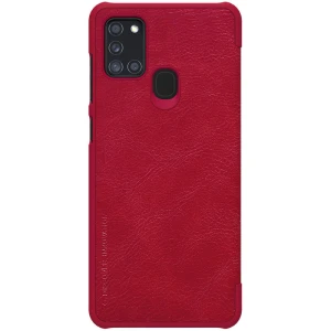 Husa tip carte Nillkin Qin pentru Samsung Galaxy A21s , rosu