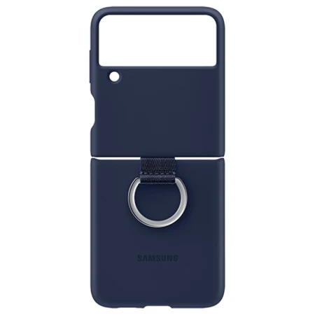 Husa pentru Samsung Galaxy Z Flip 3 silicone cover ring navy
