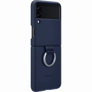 Husa pentru Samsung Galaxy Z Flip 3 silicone cover ring navy
