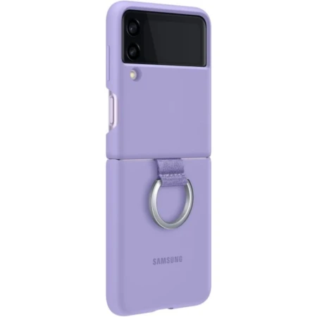 Husa pentru Samsung Galaxy Z Flip 3 silicone cover ring purple