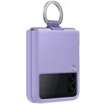 Husa pentru Samsung Galaxy Z Flip 3 silicone cover ring purple