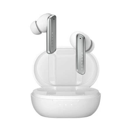 Casti wireless, Haylou, W1-W, Alb inchis, In-Ear, TWS, Bluetooth 5.2, Raza 10 m, Tehnologie CVC 8.0 si aptX, Rezistenta la apa IPX4