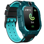Ceas Smartwatch Copii cu GPS Prin Lbs si Functie Telefon, Localizare Camera Foto Frontala, Monitorizare Spion, Display Touchsreen Color, Lanterna, Buton SOS, Buton Apel si Sos, Verde