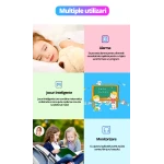 Ceas Smartwatch Copii cu GPS Prin Lbs si Functie Telefon, Localizare Camera Foto Frontala, Monitorizare Spion, Display Touchsreen Color, Lanterna, Buton SOS, Buton Apel si Sos, Verde
