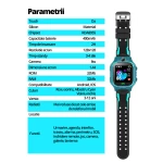 Ceas Smartwatch Copii cu GPS Prin Lbs si Functie Telefon, Localizare Camera Foto Frontala, Monitorizare Spion, Display Touchsreen Color, Lanterna, Buton SOS, Buton Apel si Sos, Verde