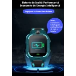 Ceas Smartwatch Copii cu GPS Prin Lbs si Functie Telefon, Localizare Camera Foto Frontala, Monitorizare Spion, Display Touchsreen Color, Lanterna, Buton SOS, Buton Apel si Sos, Verde