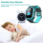 Ceas Smartwatch Copii cu GPS Prin Lbs si Functie Telefon, Localizare Camera Foto Frontala, Monitorizare Spion, Display Touchsreen Color, Lanterna, Buton SOS, Buton Apel si Sos, Verde