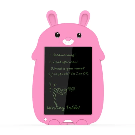 Tableta copii LCD, 8.5 inch, cu buton de stergere, Roz