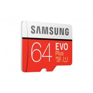 Card de memorie, Samsung EVO Plus 2020, microSD, Capacitate 64 GB, 100/20 MB / s, Class 10, UHS-I, Video Full HD, Adaptor SD inclus