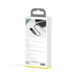 Carcasa externa SSD M.2, Baseus, Full Speed Series, USB-C la USB, Viteza 5 GB/s, Capacitate pana la 2 TB, Gri, Sleep mode, 121,5 x 33,6 x 11,4 mm