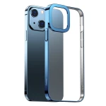 Husa de protectie Baseus Glitter Hard pentru iPhone 13, Policarbonat/Metal, Albastru