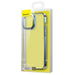 Husa de protectie Baseus Glitter Hard pentru iPhone 13, Policarbonat/Metal, Albastru