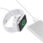 Cablu de incarcare magnetic pentru Iwatch / Apple Watch, 1 m, Alb, USB
