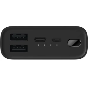 Acumulator portabil universal MI Power Bank 3 Ultra Compact, 10000 mAh, Fast Charge (22.5W), Dual USB-A + USB type C, Black