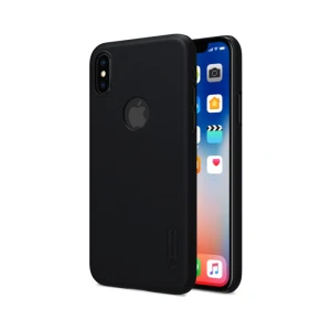 Husa Nillkin Top Shild, compatibila cu Apple iPhone Xs - iPhone X Optim Wealthy Star Fit Protect, Negru