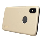 Husa telefon mobil, NILLKIN, iPhone XS Max, Super Frosted Shield Gold (decupaj logo)