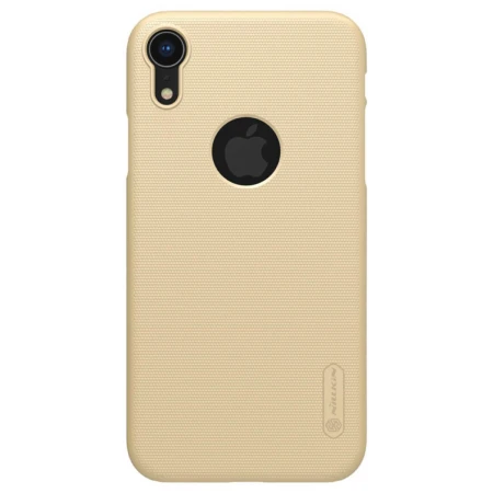 Husa iPhone XR 6.1'' Frosted Shield Logo Cutout, Aurie