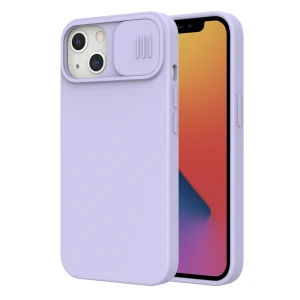 Husa pentru iPhone 13 Nillkin Camshield Silky Magsafe, Protectie camera foto, Plastic, Mov