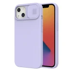 Husa pentru iPhone 13 Nillkin Camshield Silky Magsafe, Protectie camera foto, Plastic, Mov