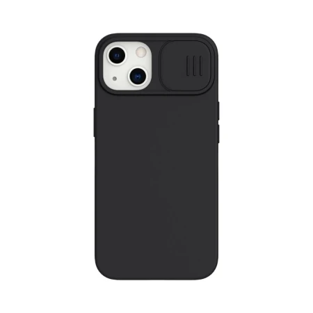 Husa Nillkin Camshield Silky Silicone Compatibila Cu iPhone 13, Interior Microfibra, Negru