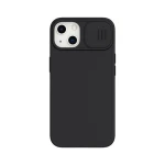 Husa Nillkin Camshield Silky Silicone Compatibila Cu iPhone 13, Interior Microfibra, Negru