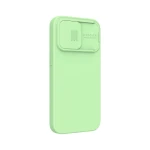 Husa Nillkin Camshield Silky Silicone Compatibila Cu iPhone 13 Pro, Interior Microfibra, Verde