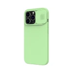 Husa Nillkin Camshield Silky Silicone Compatibila Cu iPhone 13 Pro, Interior Microfibra, Verde