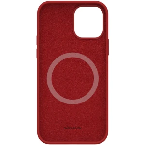 Husa silicon mat rosu, si interior de microfibra pentru Apple iPhone 12 Pro Max(6.7) – Nillkin Flex Case Pro