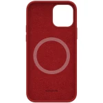 Husa silicon mat rosu, si interior de microfibra pentru Apple iPhone 12 Pro Max(6.7) – Nillkin Flex Case Pro
