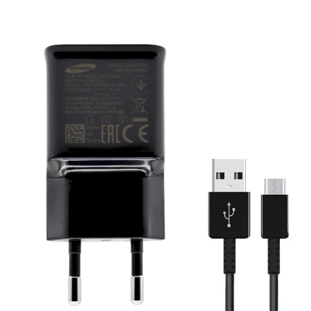 Incarcator SAMSUNG rapid 5V 2A - pentru S8 S8 Plus S9 + cablu 1M Type-C USB C Negru
