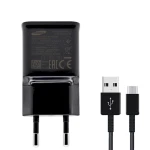 Incarcator SAMSUNG rapid 5V 2A - pentru S8 S8 Plus S9 + cablu 1M Type-C USB C Negru