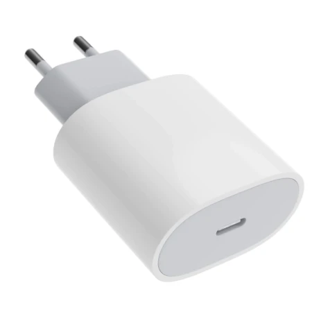 Incarcator priza Apple, Fast Charge, USB Type C, 20W, Alb