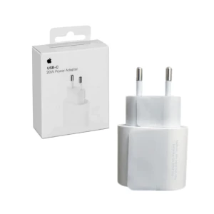 Incarcator priza Apple, Fast Charge, USB Type C, 20W, Alb