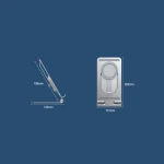 Suport universal tableta Nillkin PowerHold, Incarcare Wireless 15W, USB-C, Ajustabil, Silver