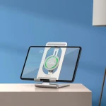 Suport universal tableta Nillkin PowerHold, Incarcare Wireless 15W, USB-C, Ajustabil, Silver