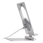 Suport universal tableta Nillkin PowerHold, Incarcare Wireless 15W, USB-C, Ajustabil, Silver