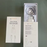 Set Incarcator Adaptor USB-C 20W compatibil iPhone 12/12pro/12proMax si Cablu USB-C Lightning 1 m, Alb